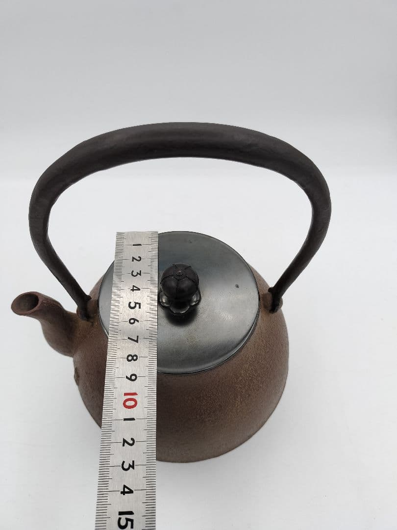 b576 鉄瓶 鶴首 菊地政光 木箱 茶道具 古物