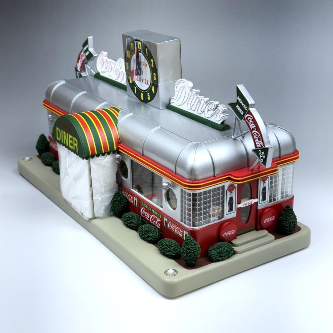 新品未使用 コカコーラ アメリカンダイナー ダンバリーミント ジオラマ クロック