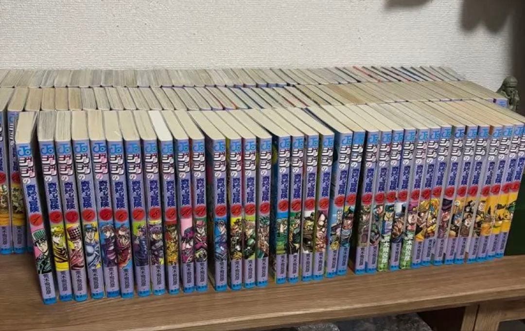 ジョジョの奇妙な冒険1-7全巻8部の22巻まで 9部1巻のみ（未開封）計127巻