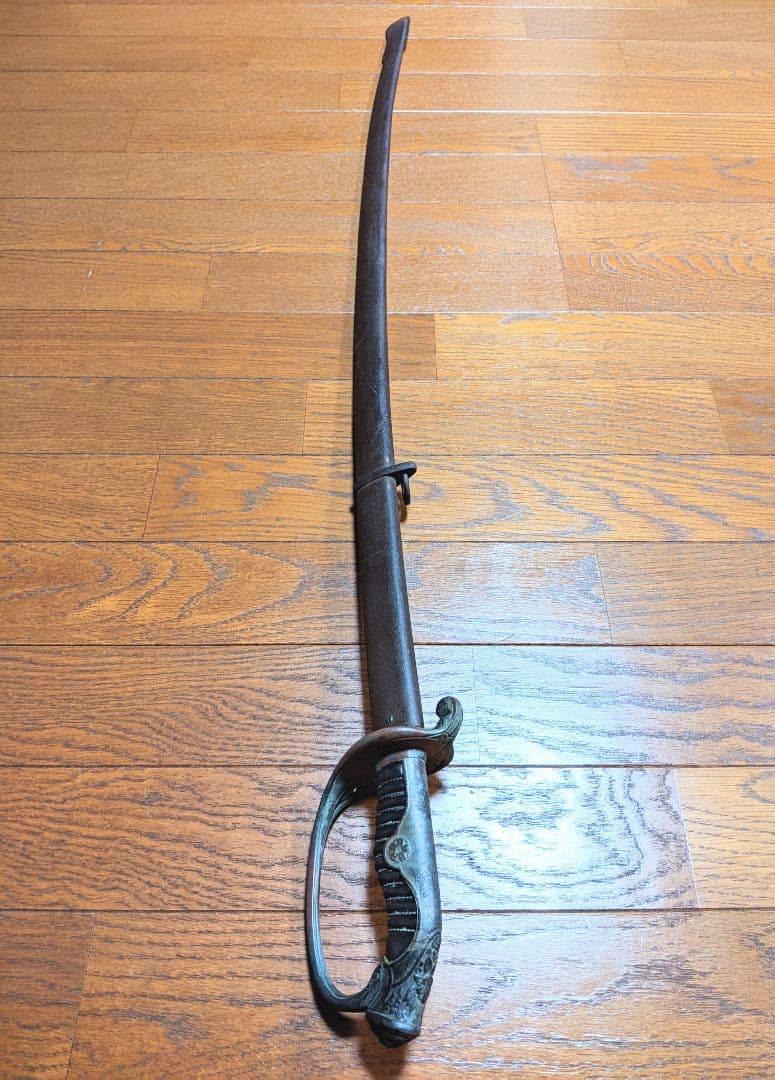 【当時物】旧日本軍 帝国陸軍 軍刀 指揮刀 模造刀 模造刀身 サーベル100cm