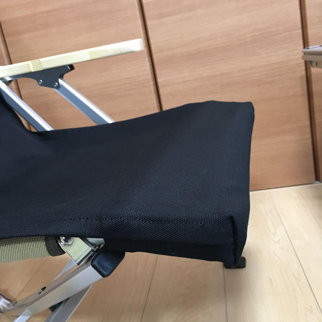 ブラック 2枚セット フルセット ローチェア30用 10帆布カバー ポケットあり