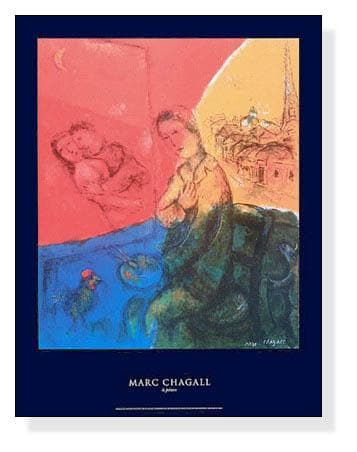 額装済/Le Peintre/マルク シャガール/アート/ポスター/インテリア