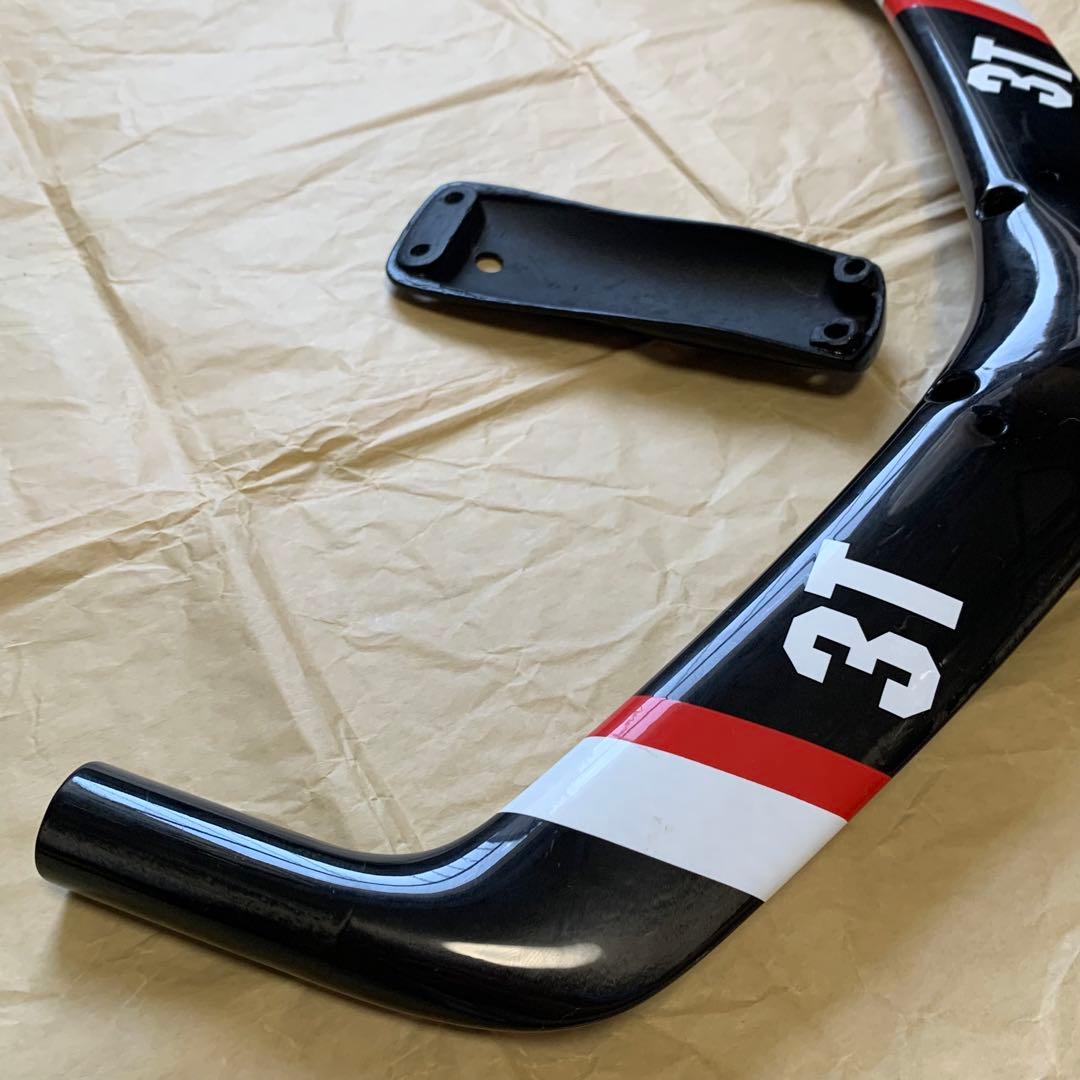 3t カーボンハンドル ベースバー ステム一体型 ピストバイク トリプルティー