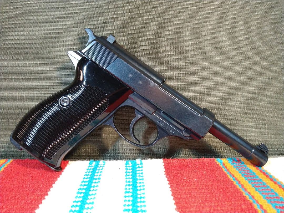 希少な美品！マルゼン　ワルサーP38　キャロム社モリブデンブルーカスタム！漏無し