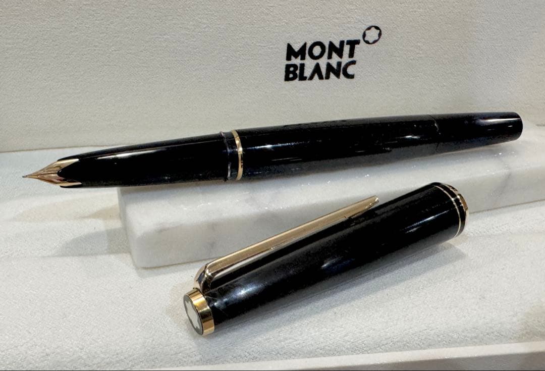 【極美品】モンブラン No.221(超希少： 過渡期モデル) ブラック万年筆