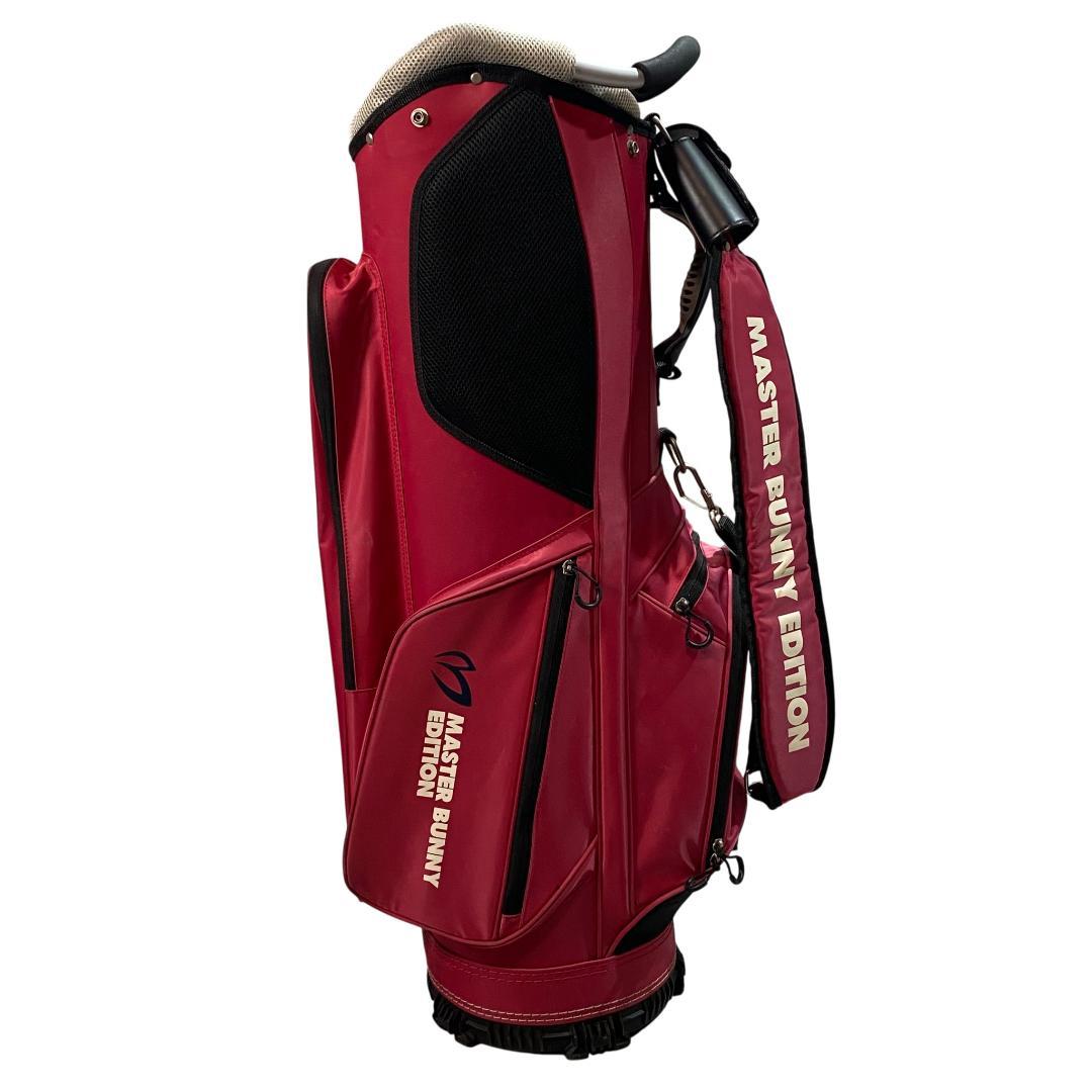マスターバニーエディション キャディバッグ ピンク 5分割 9型 ゴルフ ロゴ柄