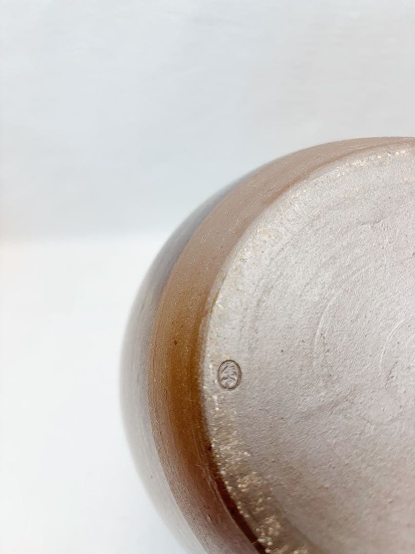 未使用 茶道具 信水窯 丹波焼 茶壺 飾壺 絹 飾網紐付 四つ耳壷 陶印陶印共箱