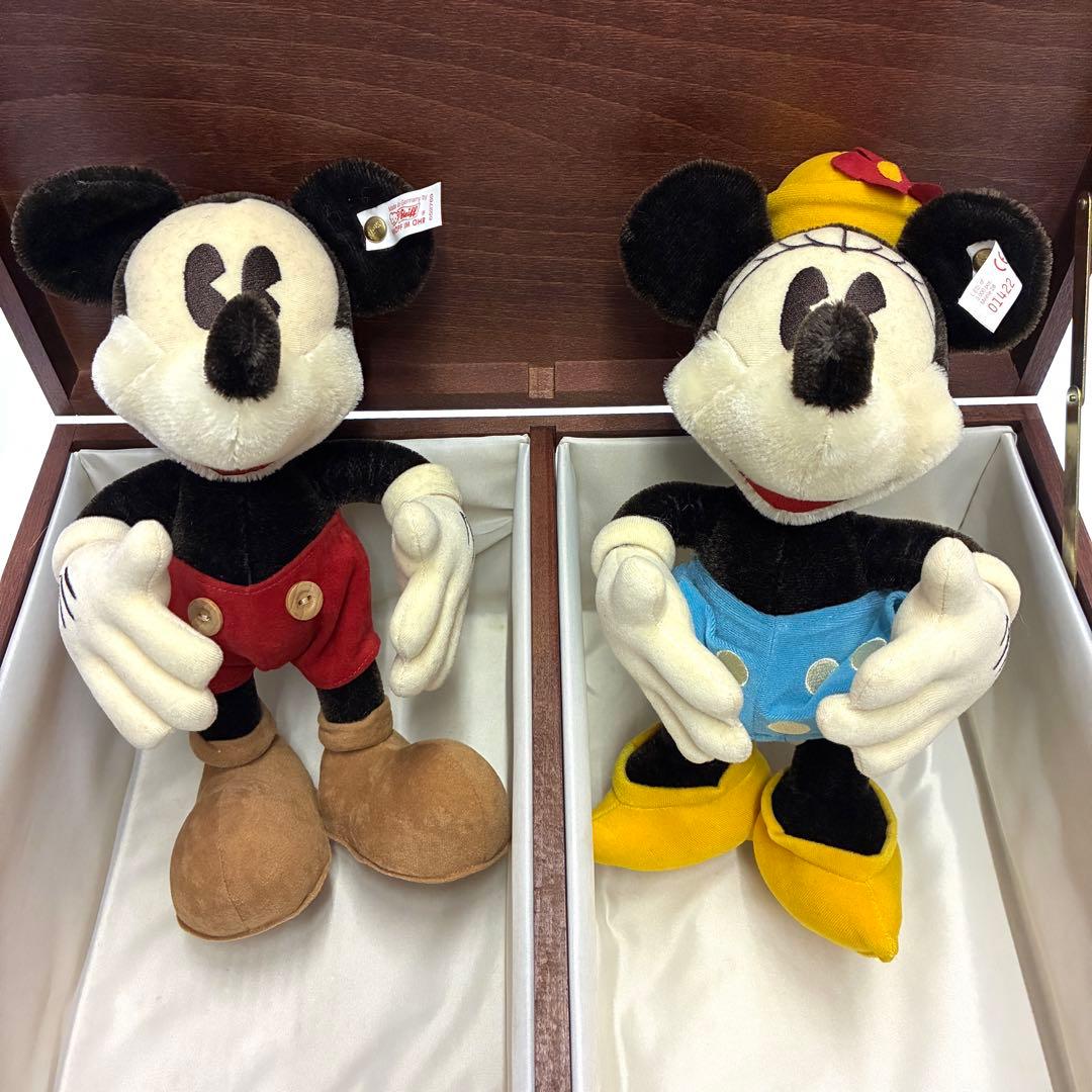 シュタイフ　Steiff 　ディズニー　ミッキーミニー　ドール　70周年　限定品