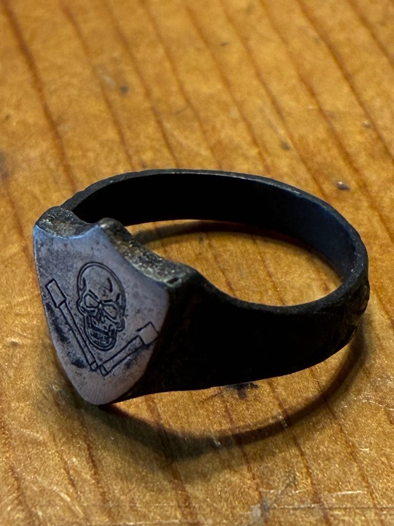 ビンテージ　スカル　髑髏　骸骨　リング　ネイバーフッド　メキシカンリング　レトロ
