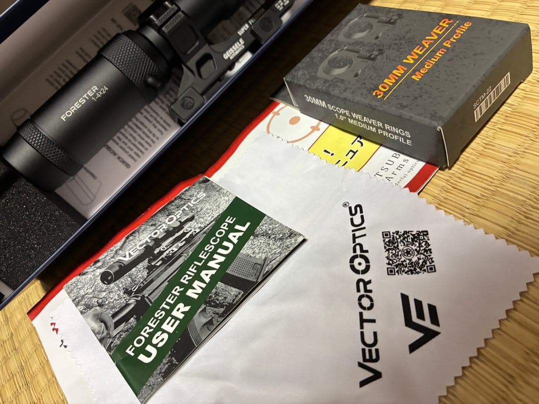 ベクターオプティクス　FORESTER JR. 1-4x24 ガイズリーマウント