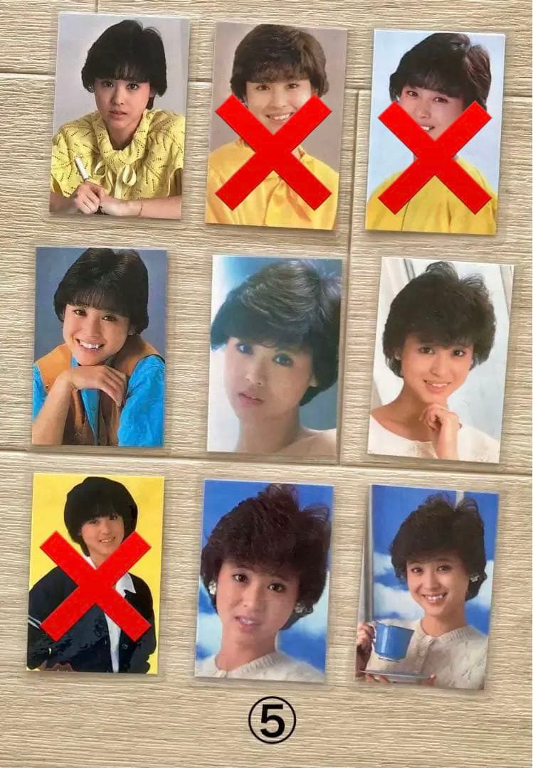 バラ売り可　松田聖子さんラミネートカード　52枚　昭和アイドル　昭和レトロ