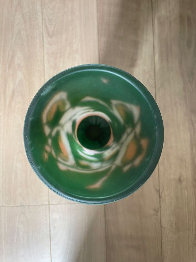 ドームナンシー Daum Nancy アールヌーヴォー色硝子果実文掘花生 花瓶