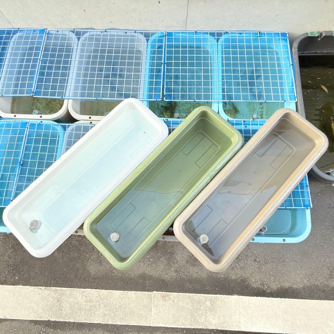 メダカ容器 プランター650 オーバーフロー 10個 Wパッキン 雨対策 高耐久