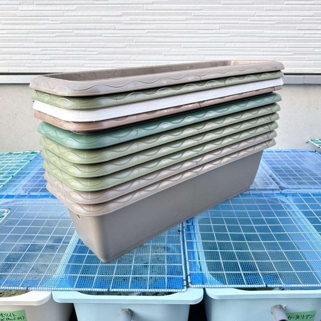 メダカ容器 プランター650 オーバーフロー 10個 Wパッキン 雨対策 高耐久