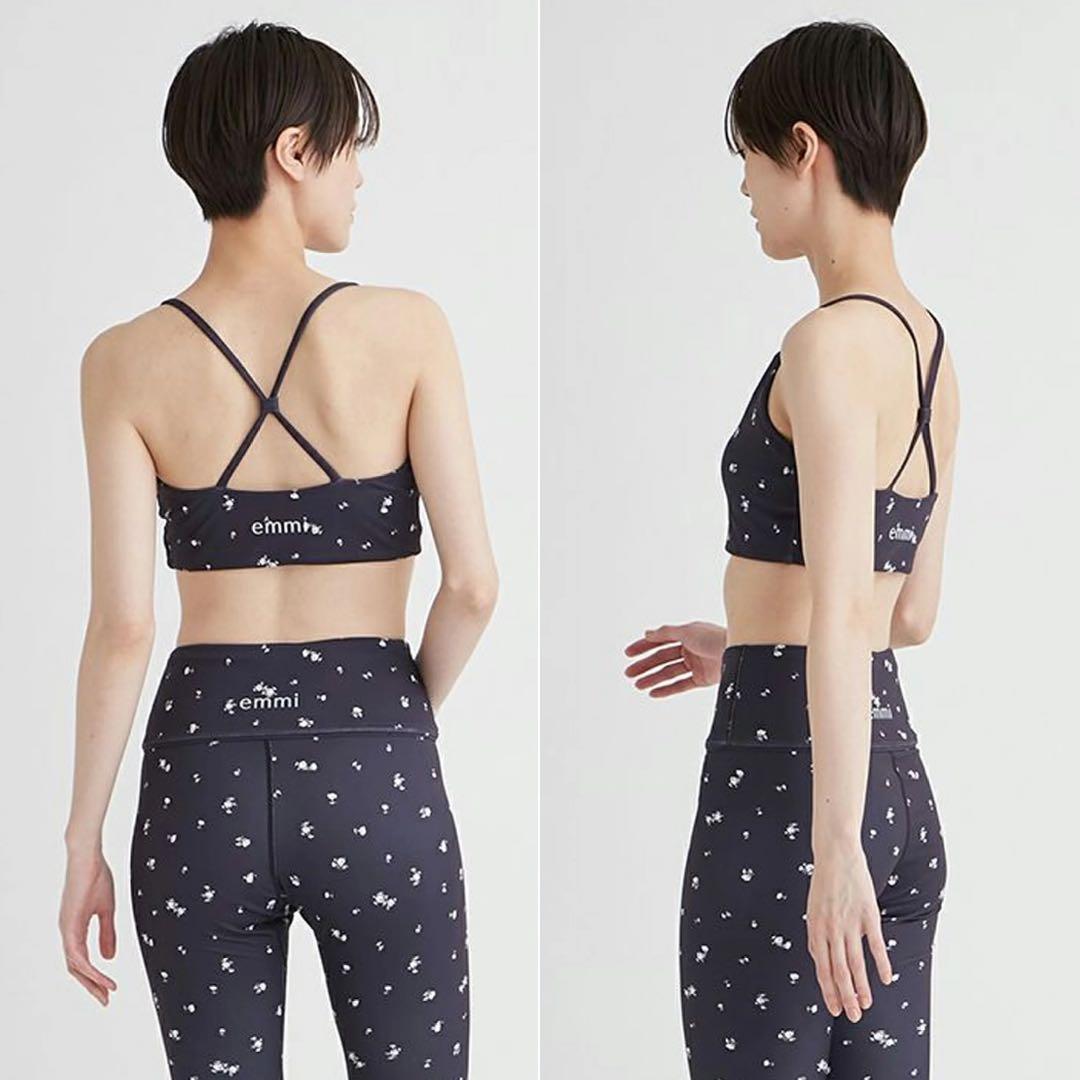 ミニフラワーUVカットブラトップ　ミニフラワーUVカットレギンス　セット　エミ