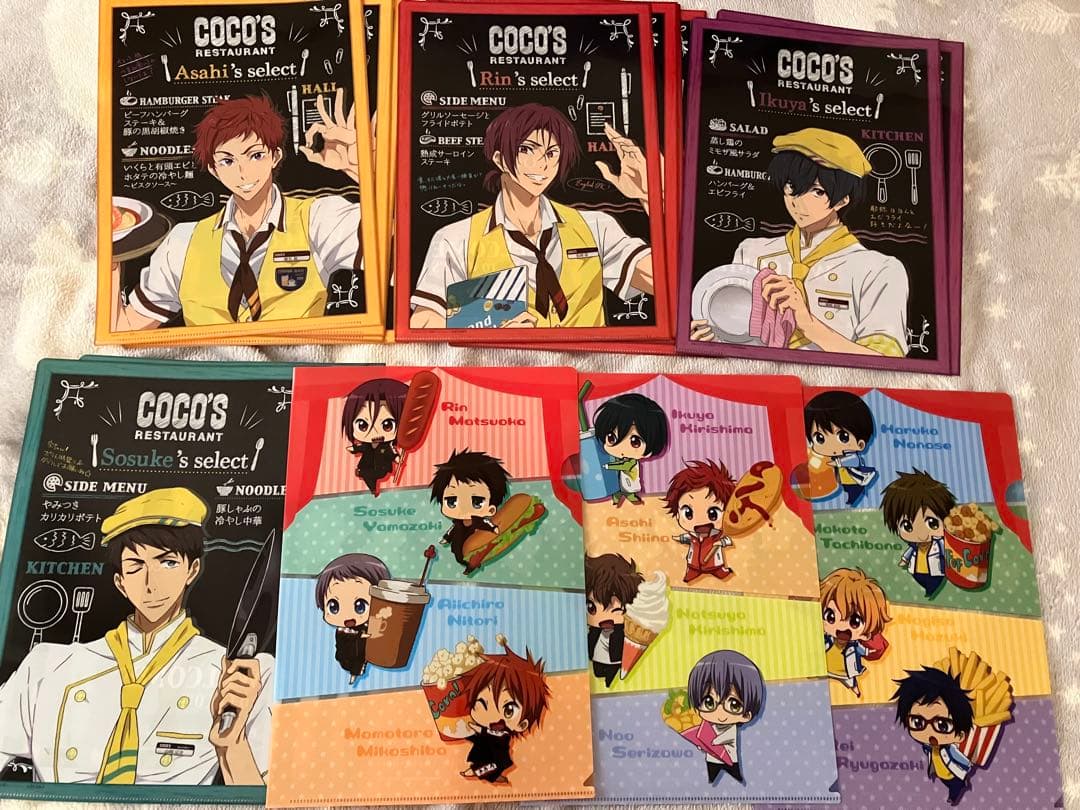 Free! クリアファイル　46枚　入場特典色紙14枚セット