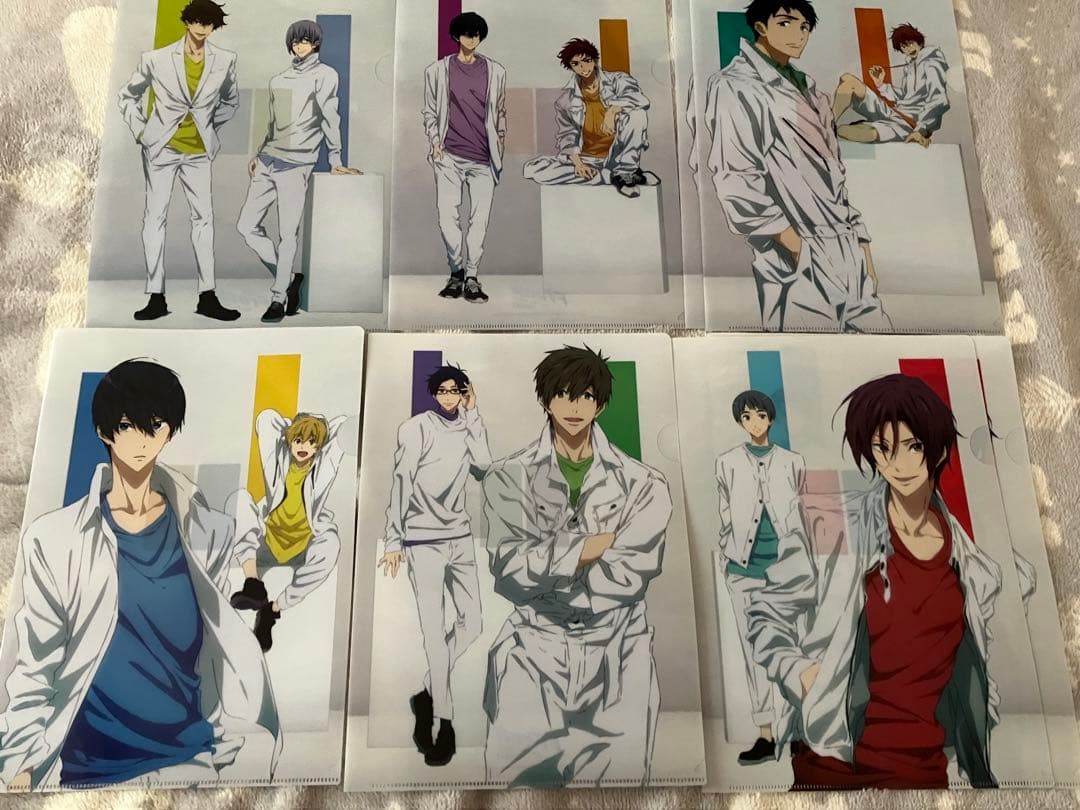 Free! クリアファイル　46枚　入場特典色紙14枚セット