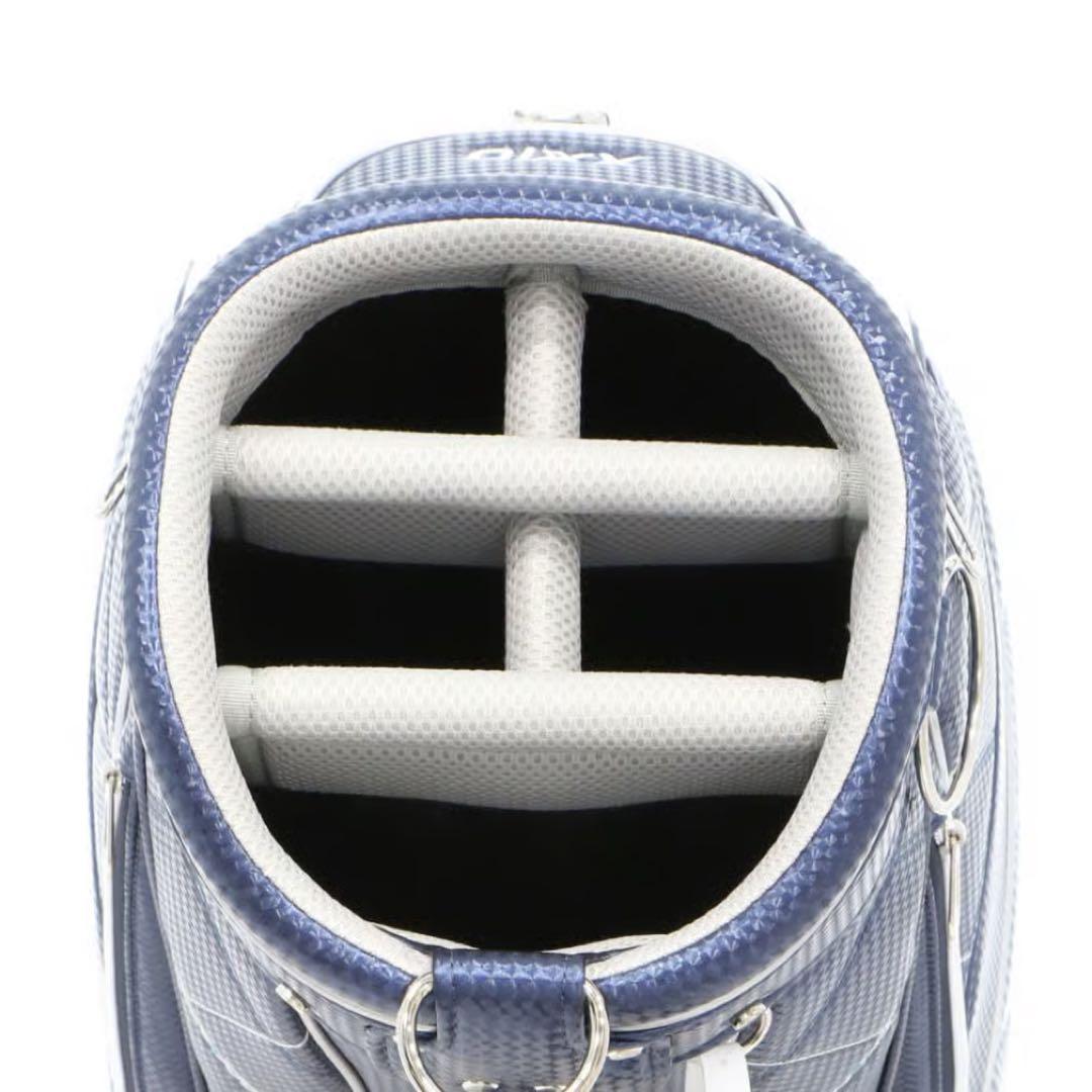 大幅値下げ！xxio レディースキャディバッグ 軽量　ホワイト×ライトブルー