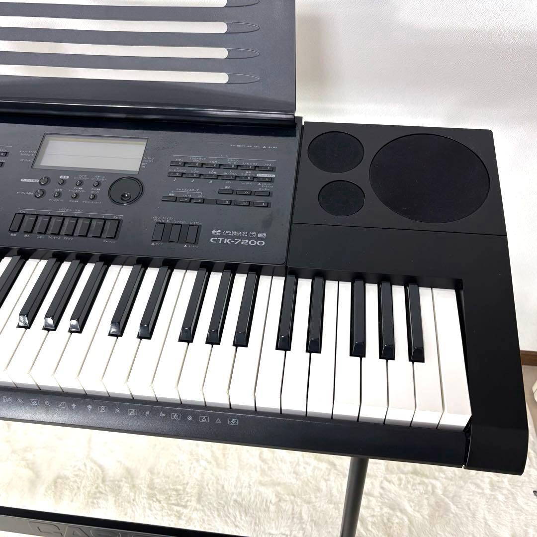 CASIO カシオ 電子ピアノ 61鍵 CTK-7200 ブラックキーボード