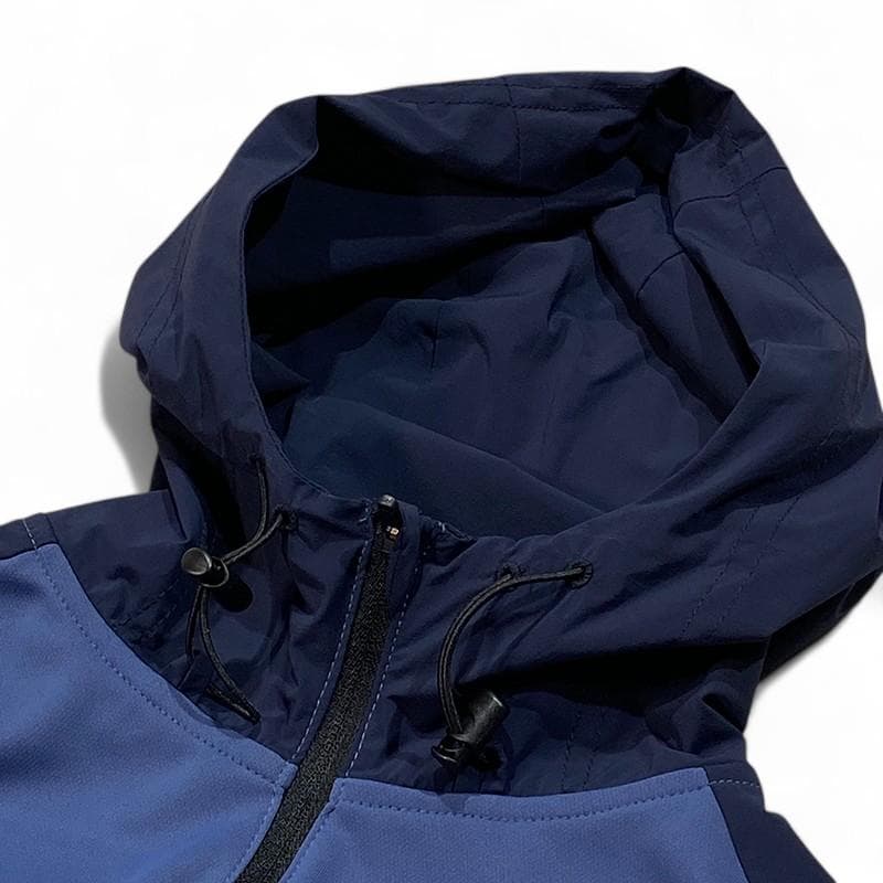 BRIEFING ブリーフィング 切替ハーフジップ ジャケット ブルー S