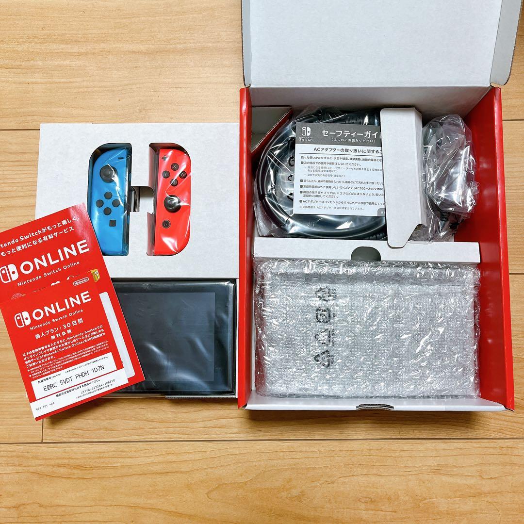 【新品未使用】 Nintendo Switch 本体 青赤 Joy-Con