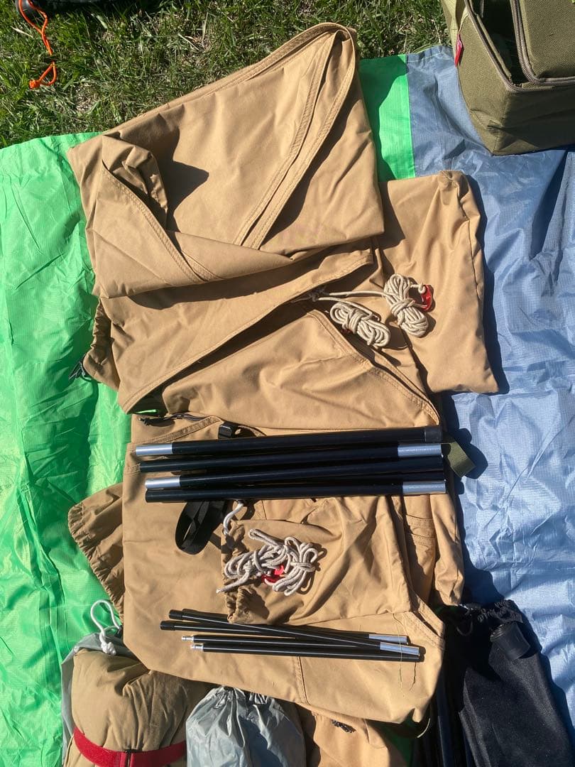 テンマクデザインパンダTC＋ ＆ 熱田野営具シルス、フロントヤード ➕αセット