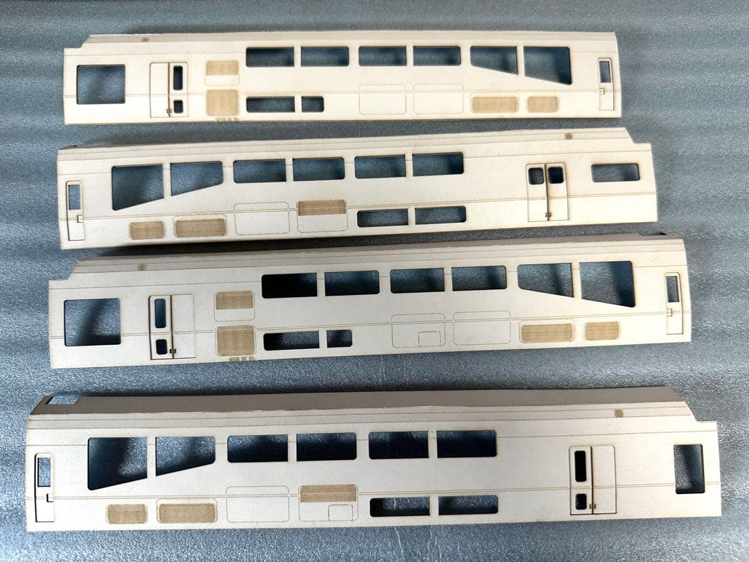 茶*碗様 鉄*号様 1/80　近鉄楽イメージ 3D前面＋パーツ＋レーザーカット側