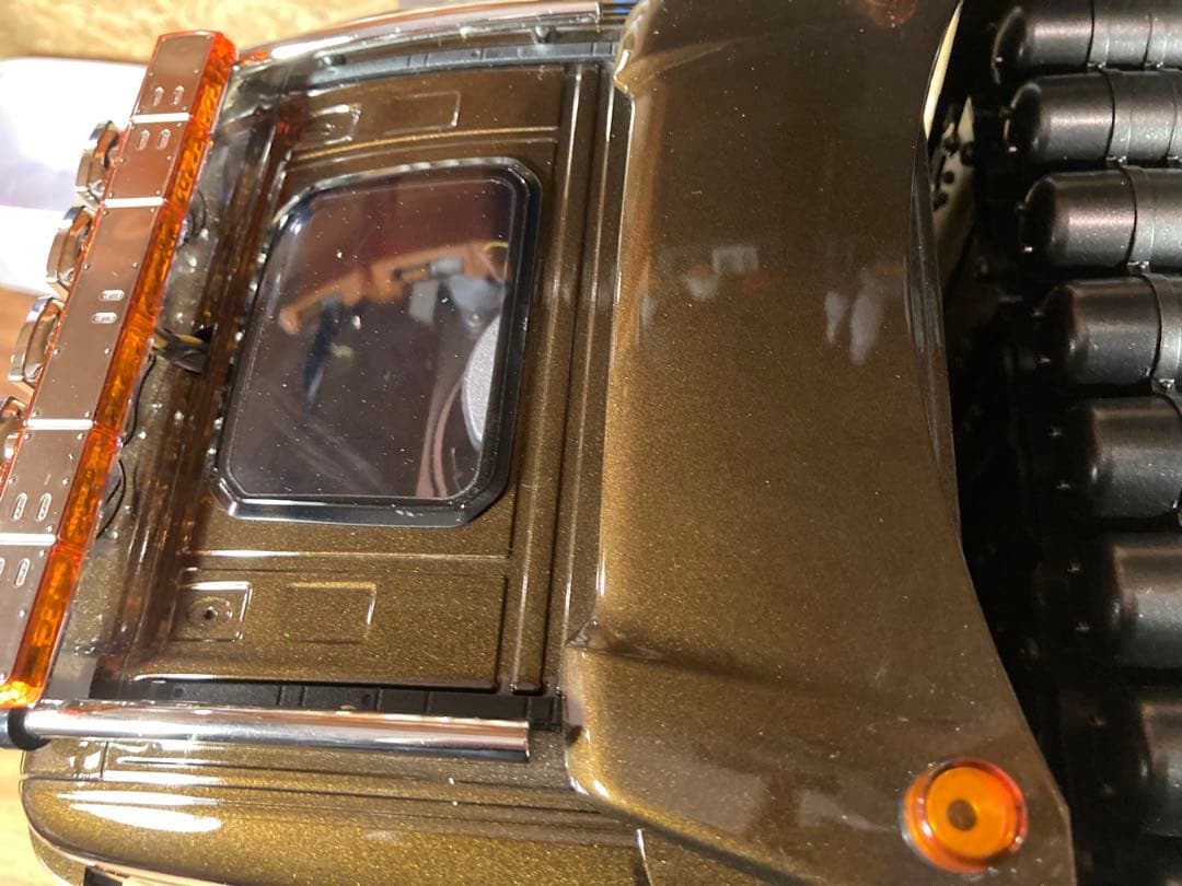 タミヤスカニア8×4  B09マラケシュブラウンウレタン鏡面塗装仕上げ