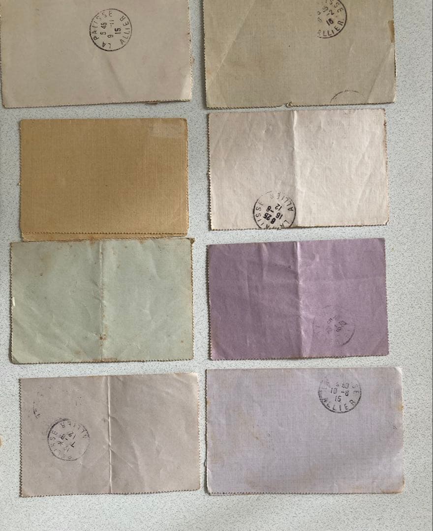 値下げ　T48 フランスアンティーク　手書き　お手紙　24通セット　1910年代