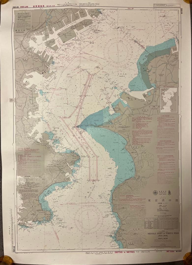 海図 航海図 東京湾 12枚 まとめ売り インテリア