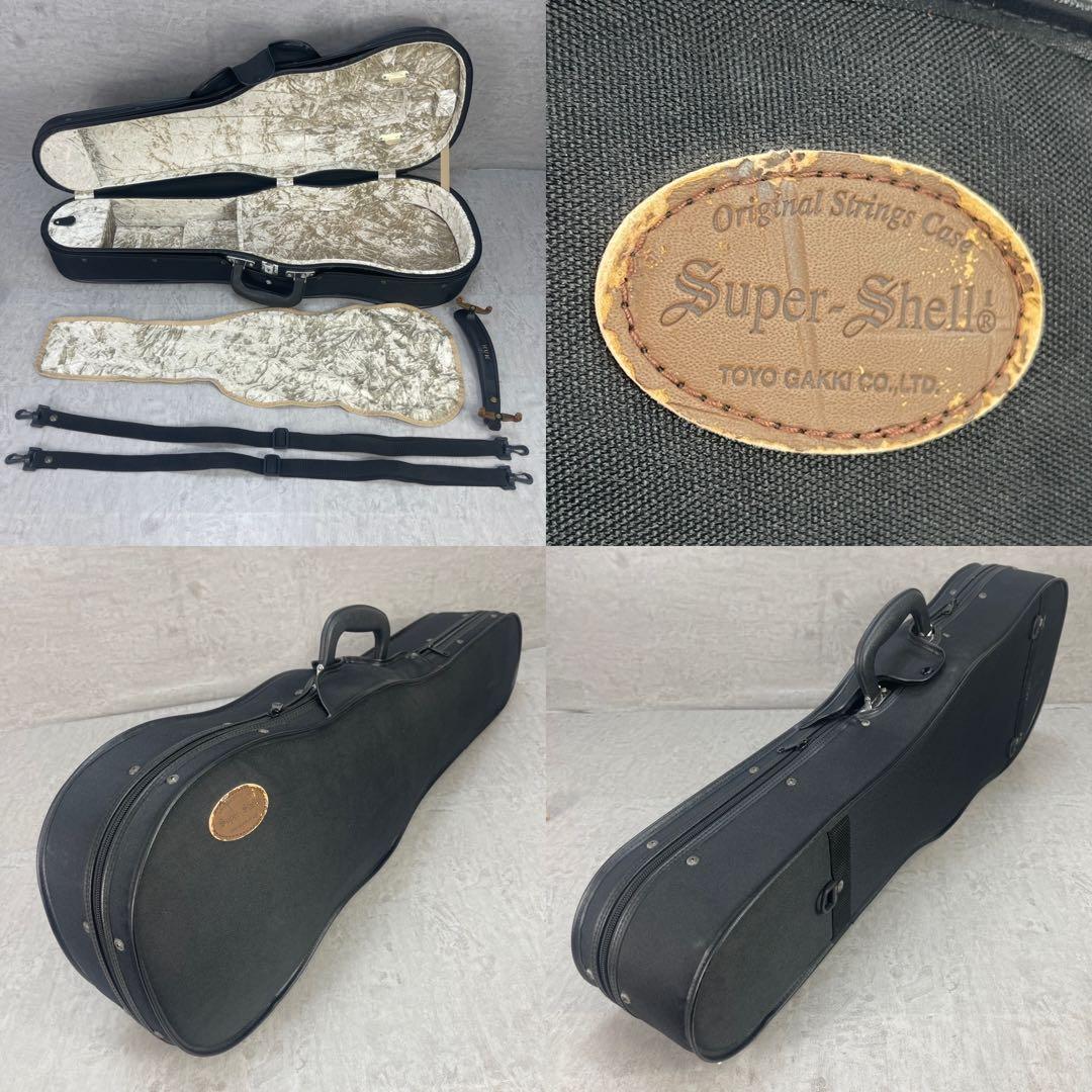 希少　メンテナンス済み　アースミュージック　ヴィオラ　弓　肩当て　ケース　虎杢