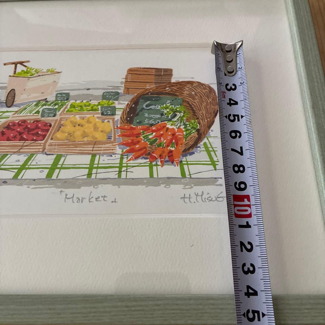 見杉宗則　リトグラフ　Market