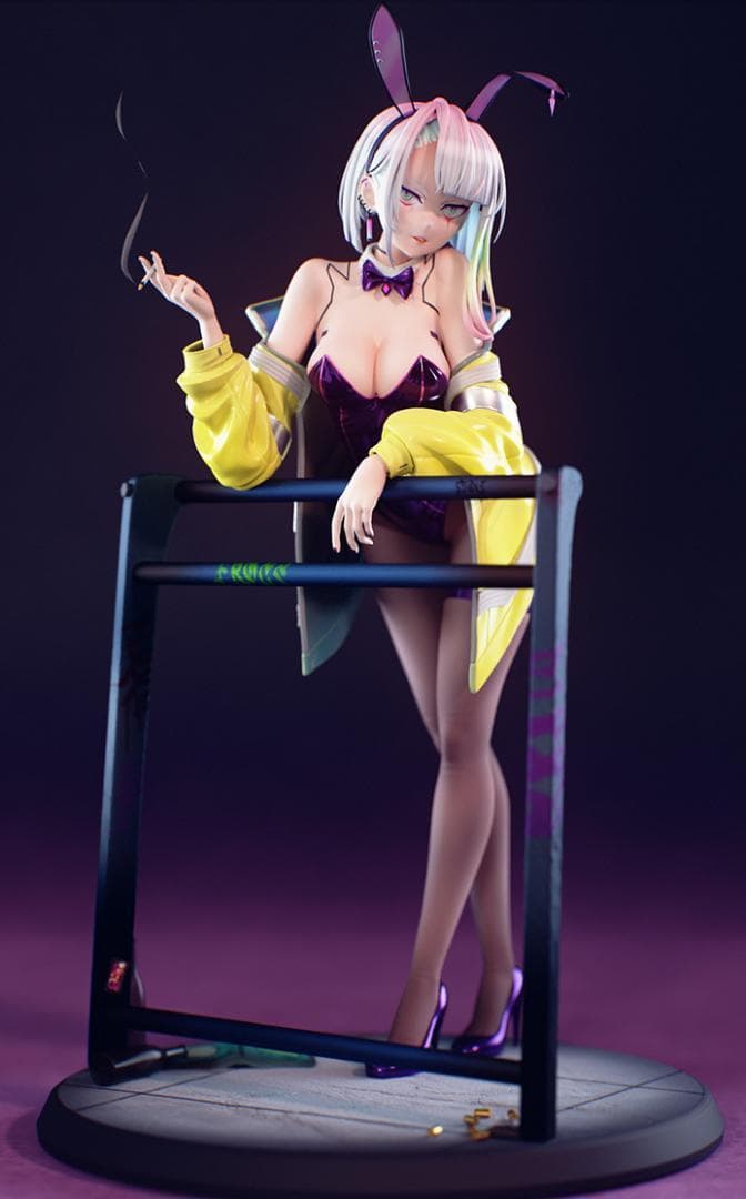 未塗装未組立 ガレージキット　サイバーパンク　ルーシー　バニー ガレキ