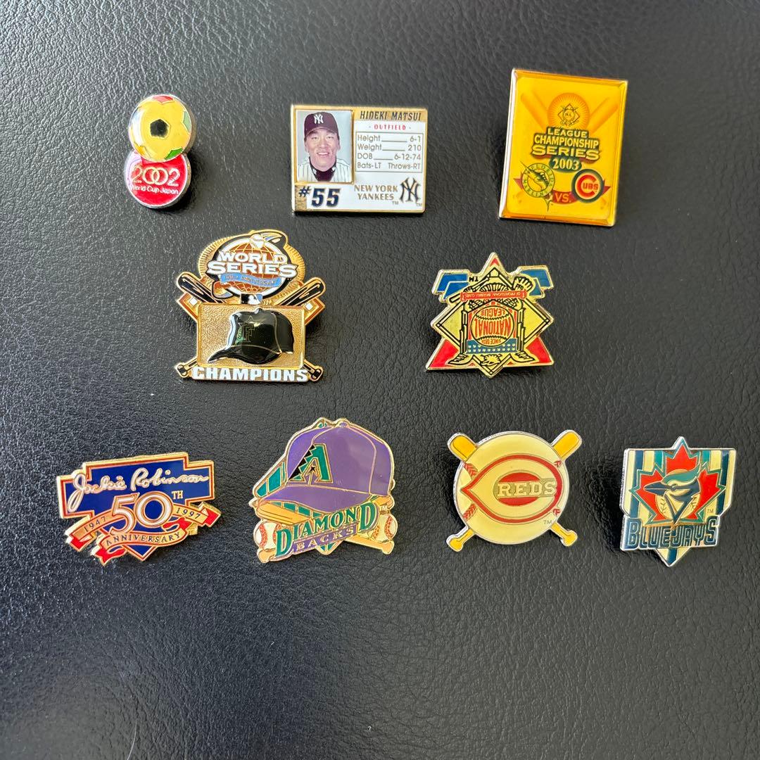 メジャーリーグ　ピンバッジ9個