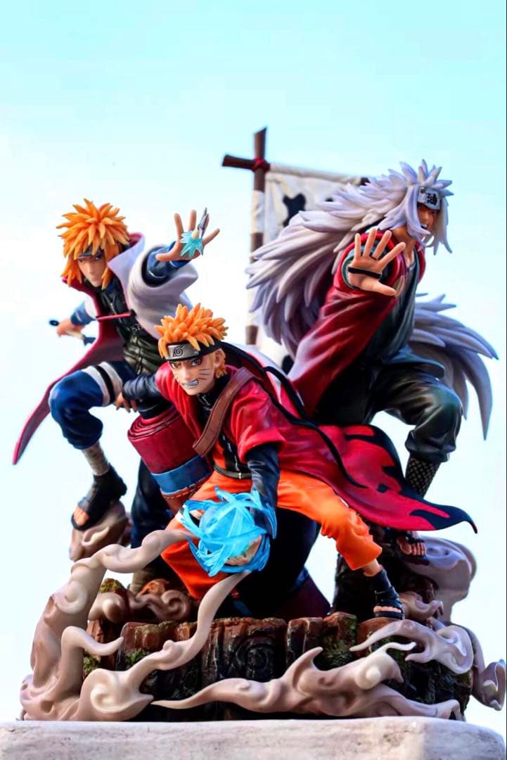 41cm NARUTO 自来也　波風ミナト　ナルト　フィギュア ガレージキット