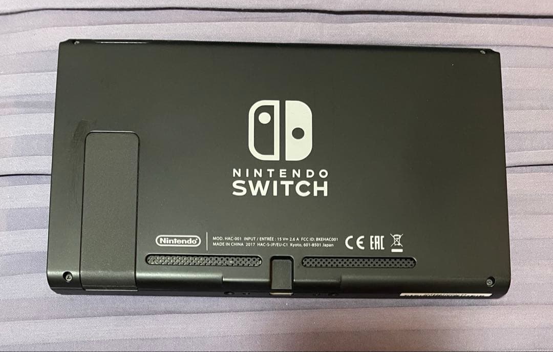 Nintendo Switch本体画面とドックおまけ