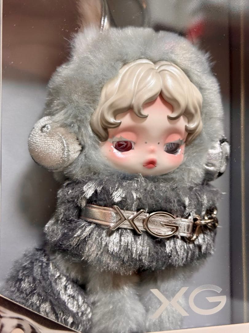 即発送)SKULLPANDA XG POPMART プラッシュドールペンダント