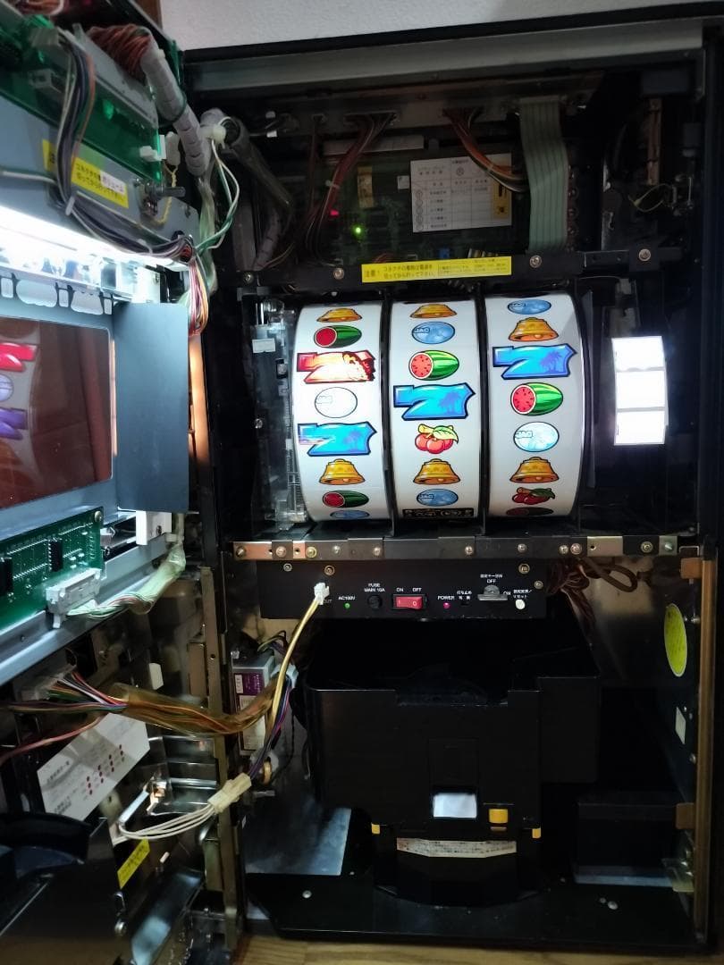 パチスロ実機】オリンピア★南国育ち25【オートプレイ付不要機付】人気台