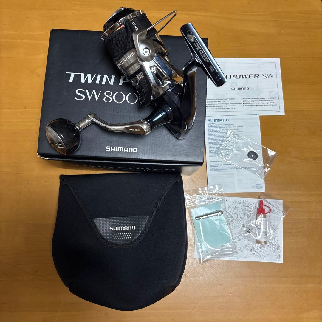【美品】21ツインパワーSW8000HG《リール袋・オシアPEライン付き》