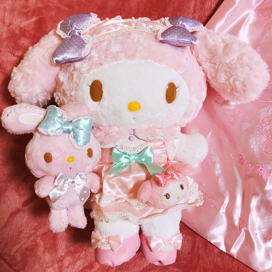 希少レア　マイメロディ　ぬいぐるみ　おめかしシリーズ　2014 レース　サンリオ