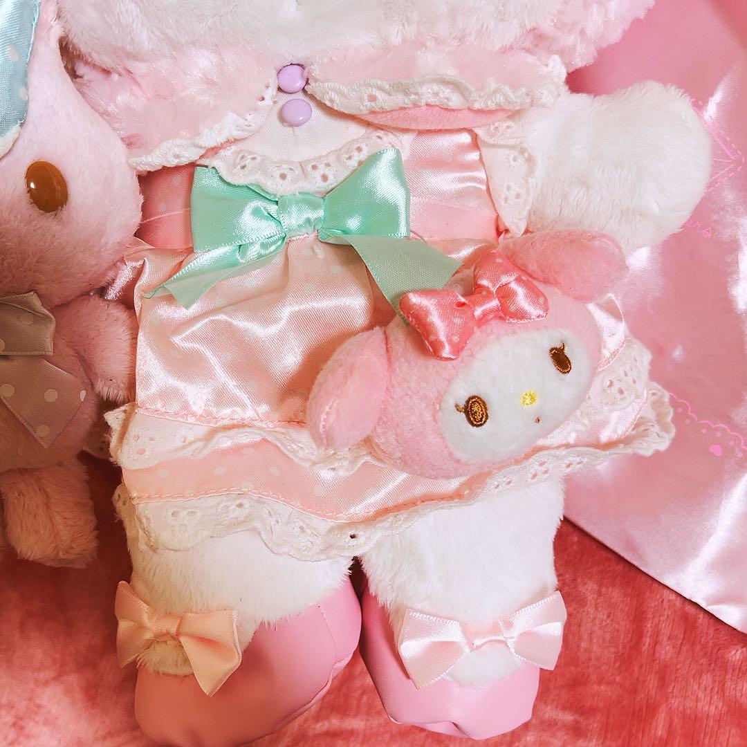 希少レア　マイメロディ　ぬいぐるみ　おめかしシリーズ　2014 レース　サンリオ