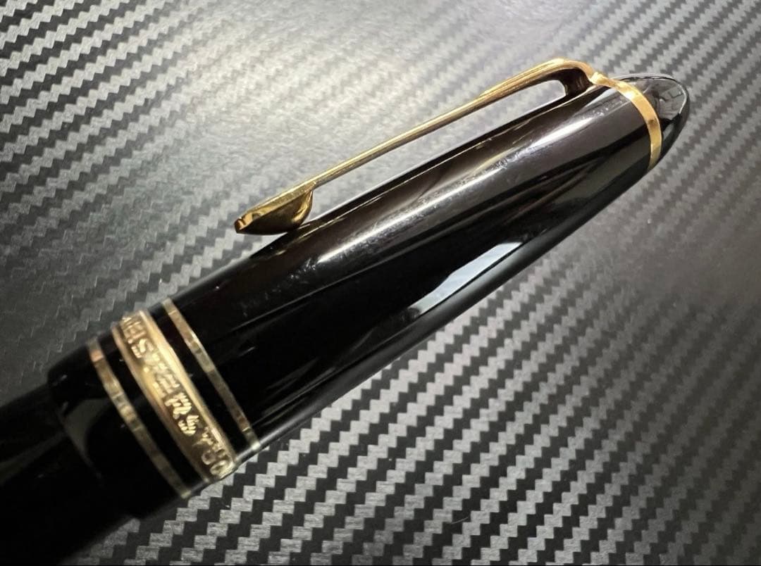 モンブラン 美品 146 14C 全金 EF 万年筆 ブラック ゴールド