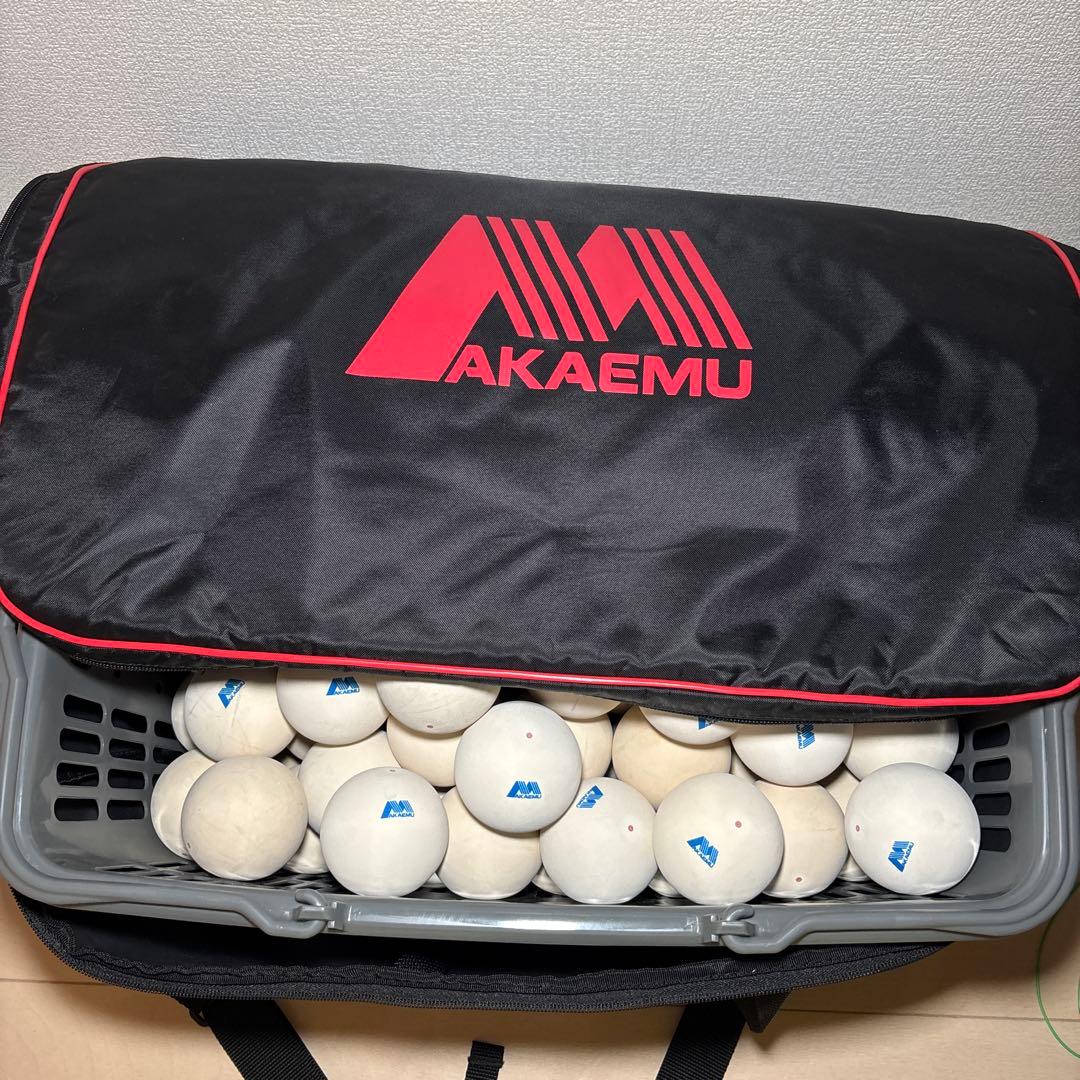 A*】様 【早い者勝ち】ソフトテニス ボール アカエム 100球 ポータブルバッ