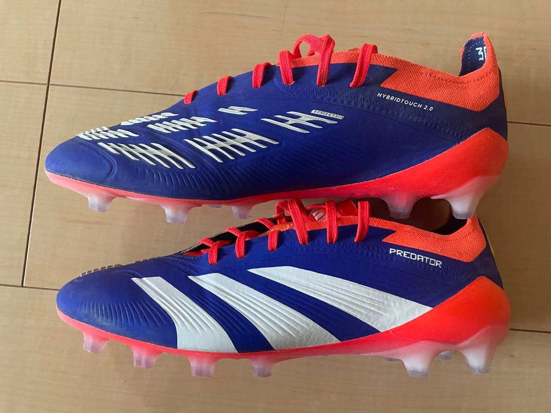 アディダスサッカースパイクシューズプレデターエリートHG AGブルーオレンジ27