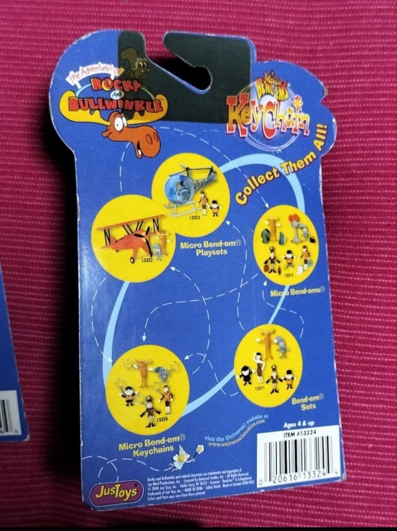 ヴィンテージトイ　ロッキーとブルウィンクルの大冒険　キーホルダー