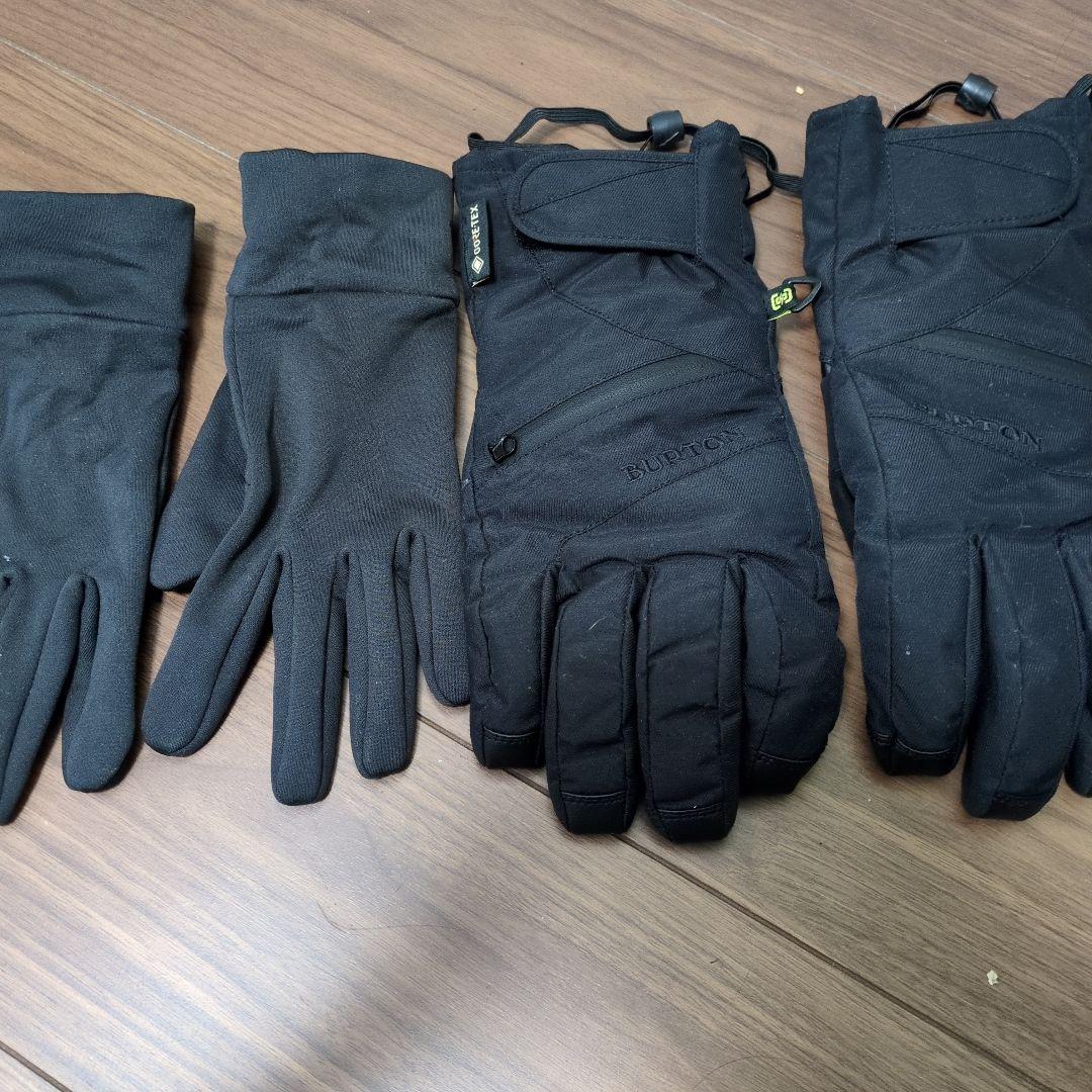 Burton GORE-TEXスノーボードグローブ M ブラック　インナー付き