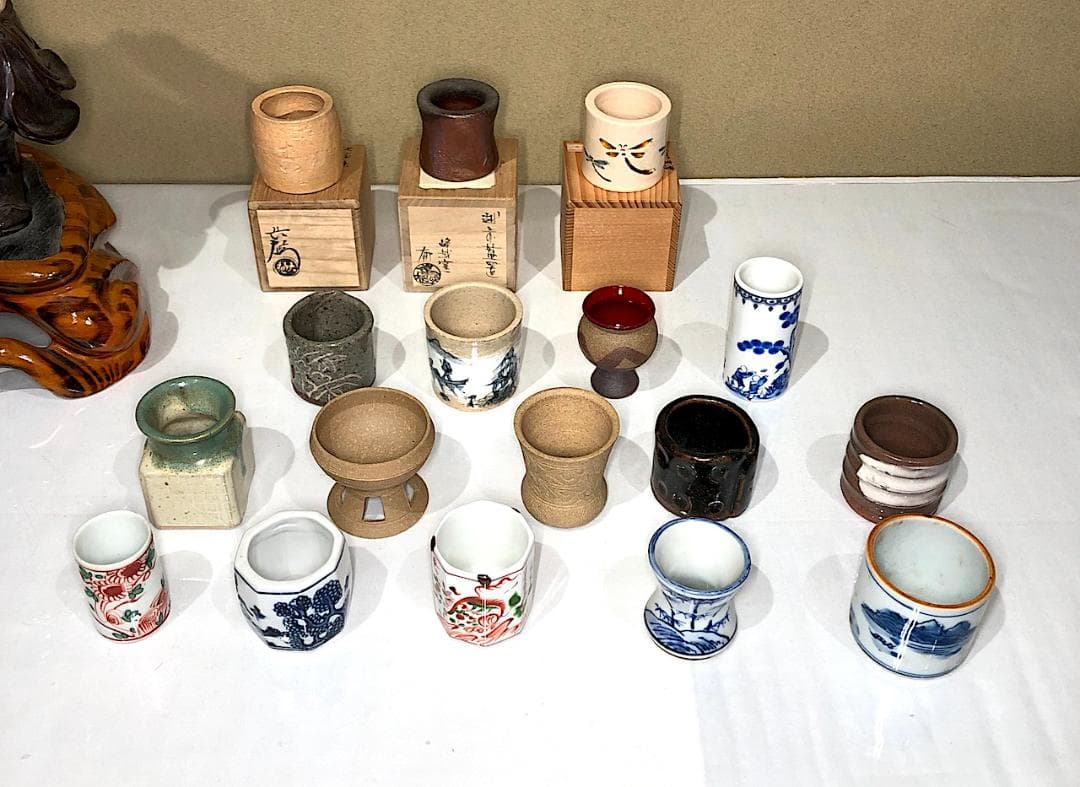 蓋置その他　九代 大樋長左衛門 作　蓋置　ほか16点無傷　まとめて。