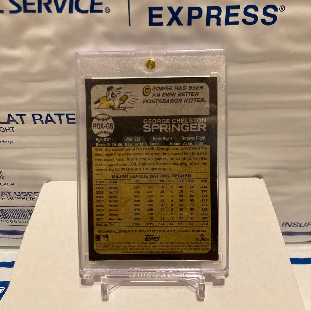 e Springer ブルージェイズ 2022 ヘリテージ 73シリ