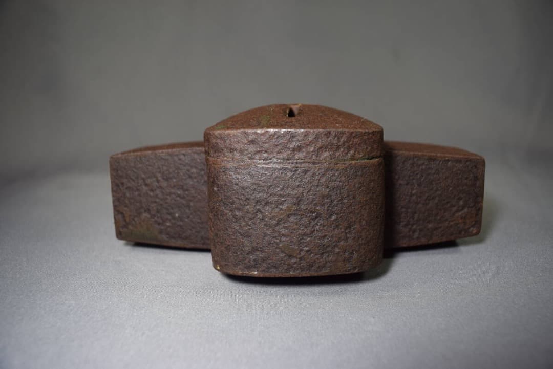 錠前 和錠 因幡錠 在銘 因州住 清久作 6枚バネ 鍵付 江戸時代 アンティーク