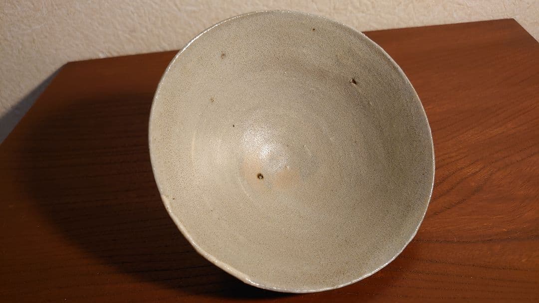 李朝　抹茶碗　茶道具　蔵出し　鼠釉　アンティーク茶道具　１客